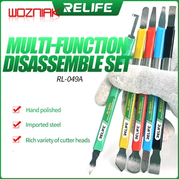 

RELIFE RL-049A 10in1 Double-headed multi-function prying knife for iphone Android Remove the glass back cover Tin scraping knife