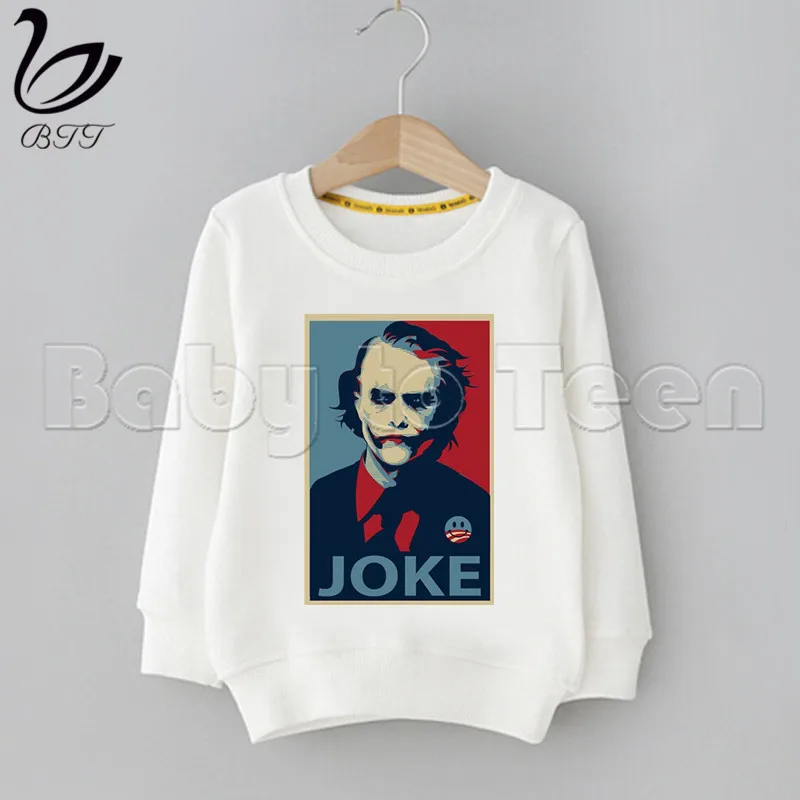Joker Joaquin Phoenix Why So Serious/Забавный детский свитер для мальчиков и девочек с героями мультфильмов; толстовки с капюшоном; модные детские толстовки с длинными рукавами