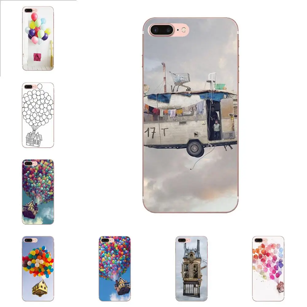 Мягкий чехол для мобильного телефона из ТПУ Pixar Up Flying House iPhone 11 Pro XS Max X 8 7 6s Plus 5 SE XR