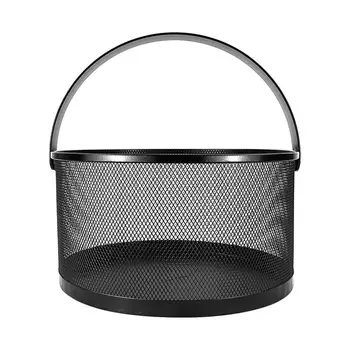 

1Pc Multi-Purpose Basket Portable Basket Kitchen Storage Basket Household Metal Craft Container