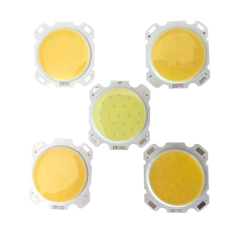 5pcs a lot 3W 5W 7W 10W 12W 15W High Power LED COB Light Beads LED lamp Bead LED Bulb Chip Spot Light Downlight Diode Lamps