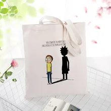 Холст сумка Рик хозяйственная сумка текст DIY ежедневное использование пользовательский принт Логотип эко многоразовая утилизация