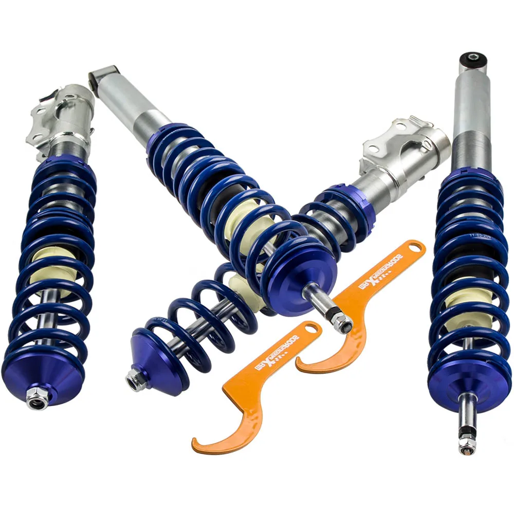 Coilover пружинная стойка полный комплект для VW Golf MK2 MK3 A2 A3 1G 1H 1E 83-98 койловеров для Vento 94-98 пружинный понижающий комплект подвески