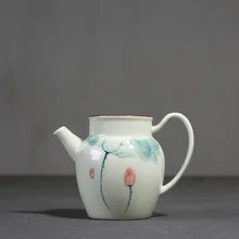 PINNY 200 мл ручная роспись фарфоровый Лотос ча хай Керамический Китайский Кунг фу Чайный сепаратор пигментированная посуда для напитков