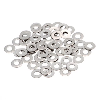 

New 20pcs M8 304 Stainless Steel Flat Plain Washer Spacer Silver Tone