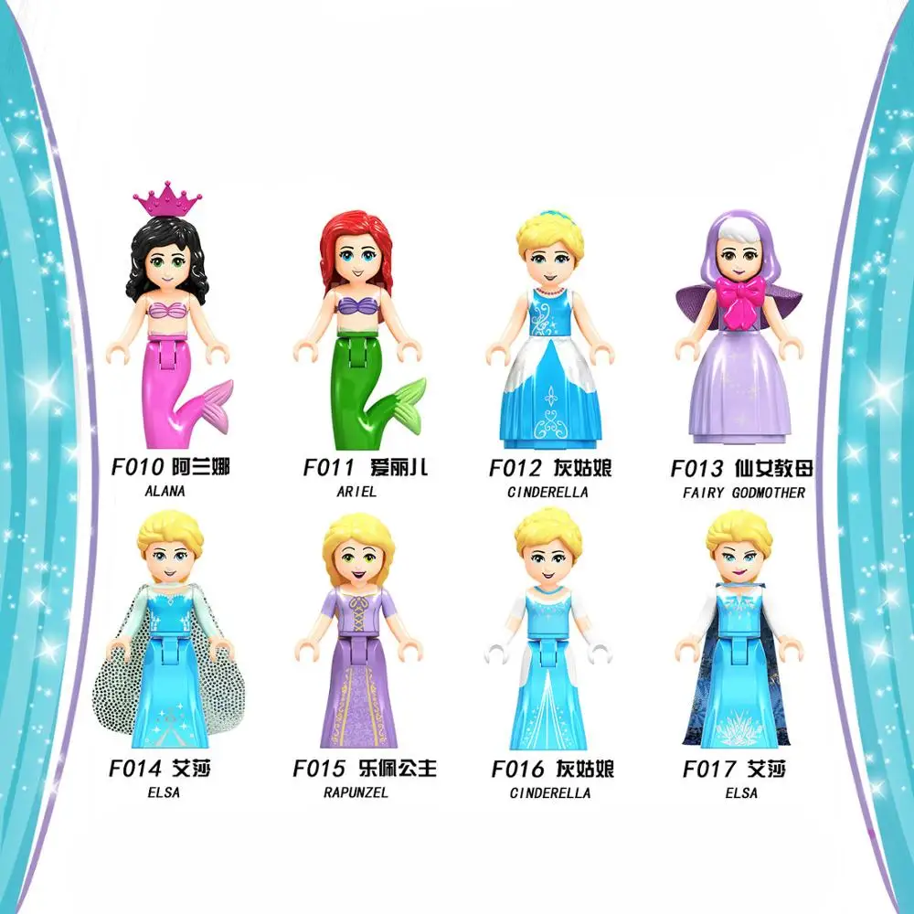 

Mini Brick Friends Girls Princess Building Blocks Series Toy For Girls Beauty Mia Stephanie Emma Manga Action Figures