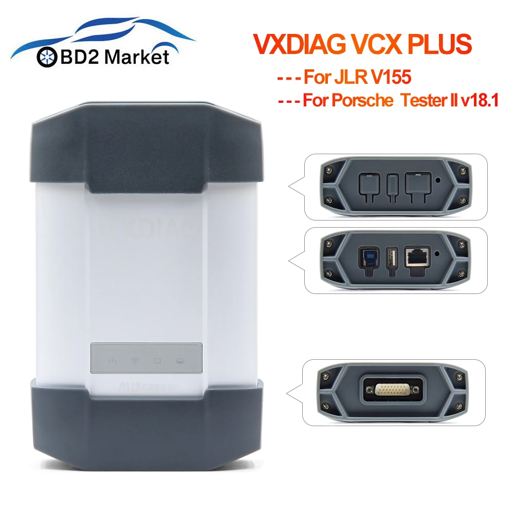 VXDIAG VCX PLUS для Porsche тестер II v18.1 для Land Rover/Jaguar V153 OBD2 сканер диагностический инструмент VCX-PLUS сканирующий инструмент