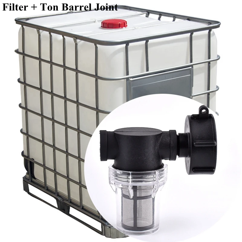 1/2 3/4 Inch Watering Irrigation Filter For IBC Ton Barrel Filter Ton Barrel Joint Garden Hose Connector Aquarium Pump Strainer
