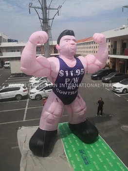 

Free shipping high quality advertising display giant inflatable muscle man for sports nutrition store event decoration