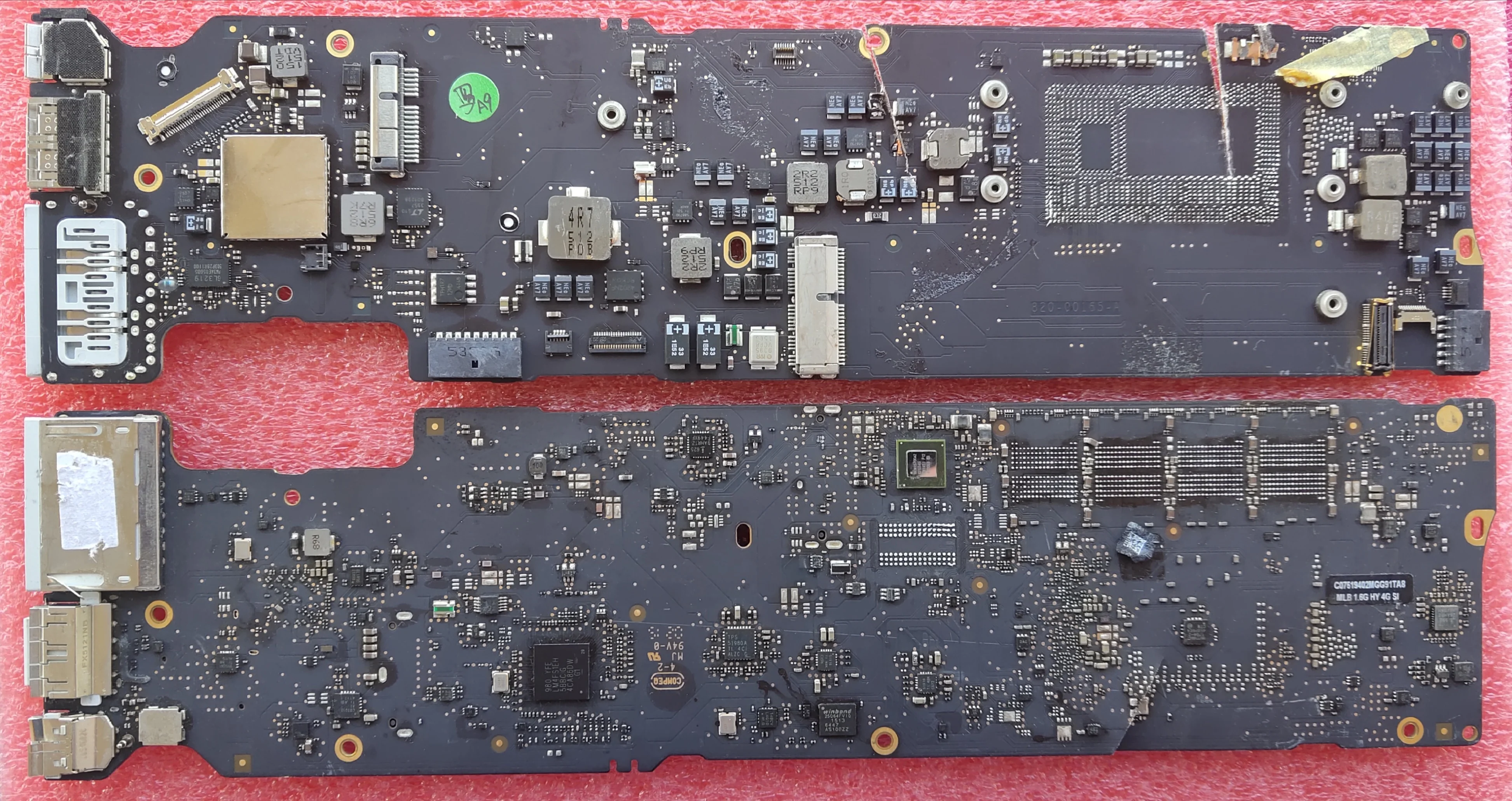 820-00165-A / 820-00165 820-3437-A 820-3437 неисправная материнская плата для MacBook 13 '&#x27A1466 ремонт
