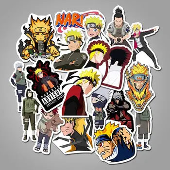 

50Pcs Naruto Sticker For Laptop Car Trunk Skateboard Guitar Fridge Backpack DIY Waterproof Sticker Kids DIY Party Decoration