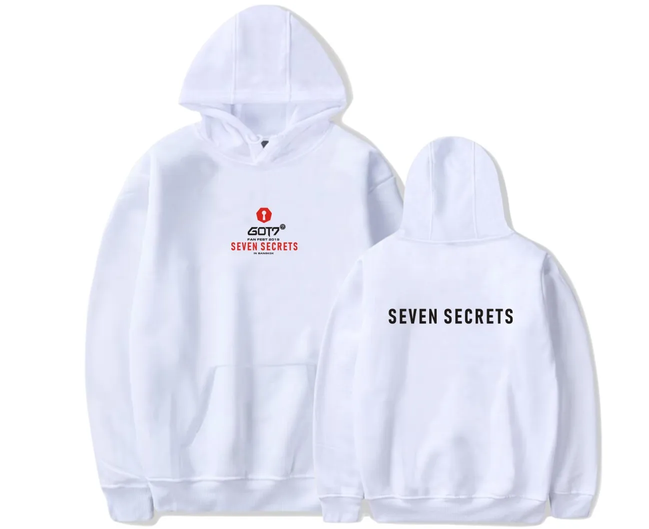 Новинка kpop Harajuku модные толстовки Got7 Seven Secrets концертный пуловер с принтом Мужские