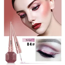 Оптовые поставки долгоиграющие мерцающие белый синий цвет бренд Жидкая подводка для глаз с блестками подводка для глаз водонепроницаемая