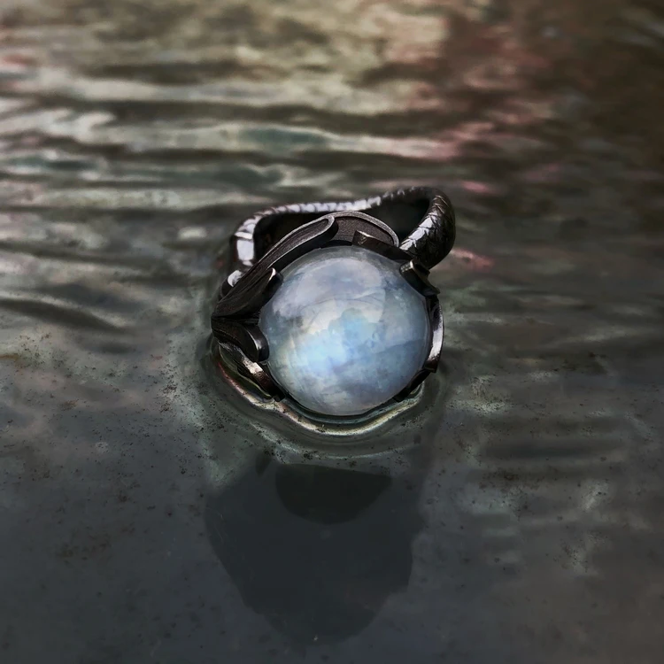 925 серебро дизайн простой личности Русалка кольцо для женщин ювелирные изделия