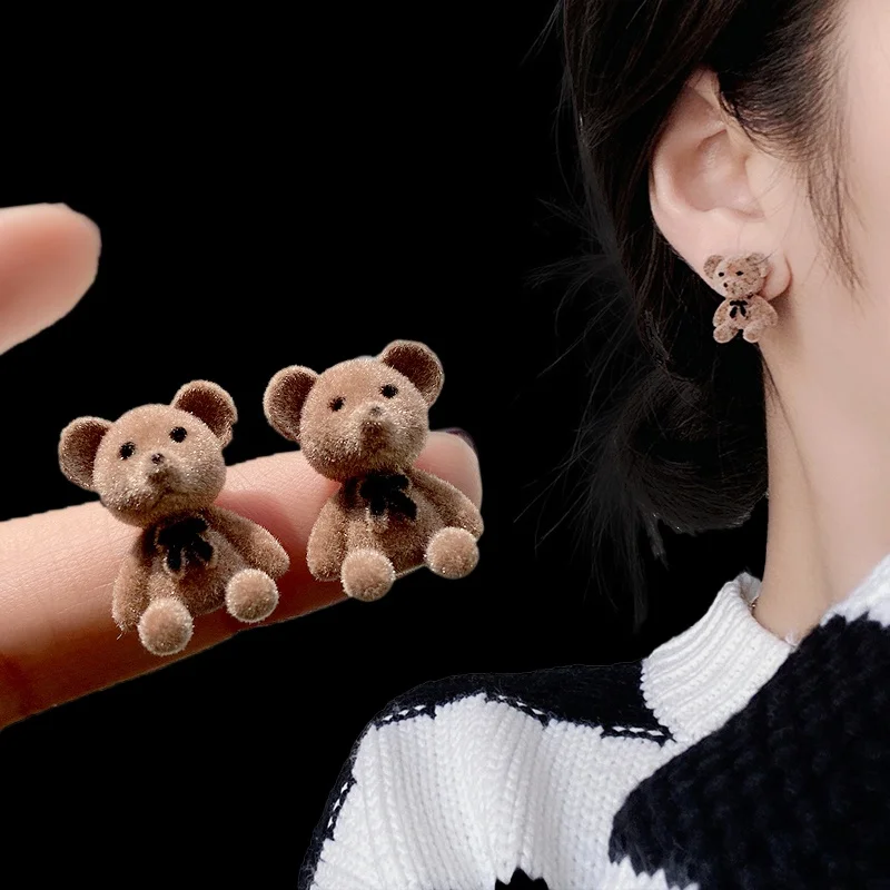 Earrings Girls Bears Jewelry Teddy Bear Earrings Teddy Bear Girls