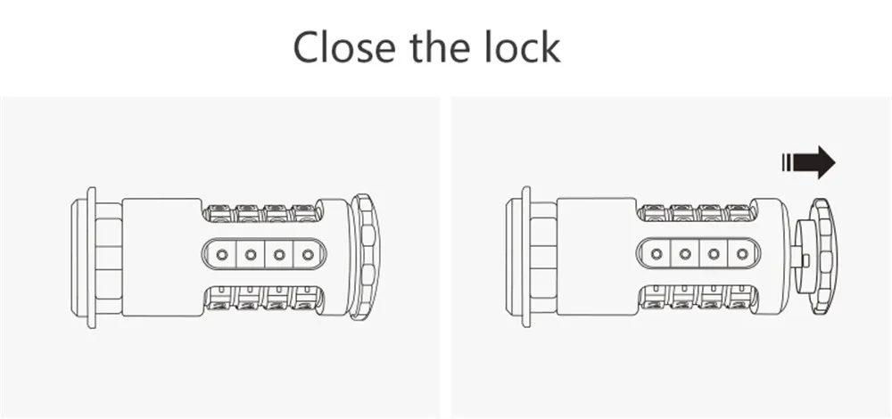 MTB Road Bike Bicycle High Security Drill Resistant Lock Password Key Theft Lock Cylinder Lock