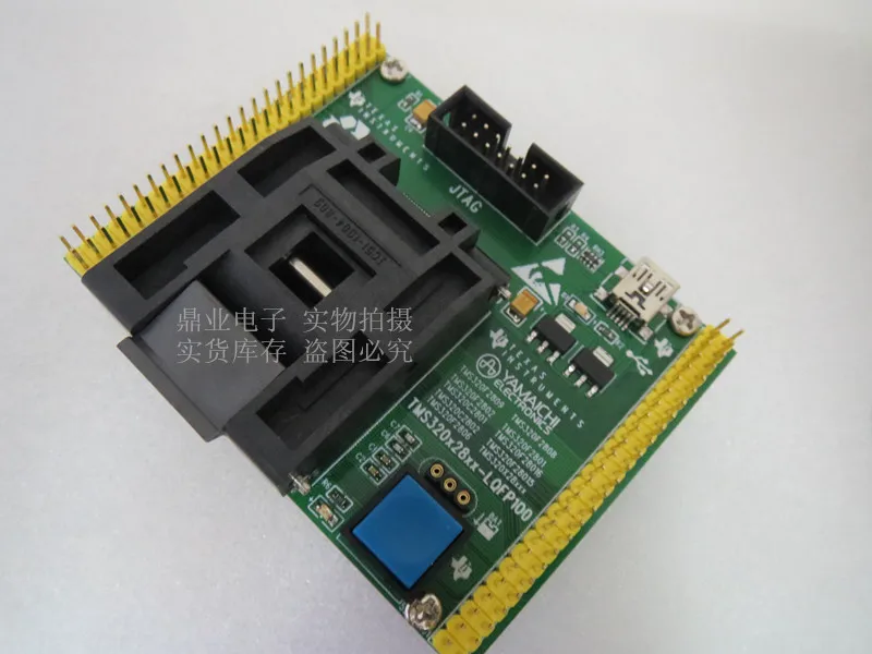 US $103.50 Original TI IC Test Seat TMS320C2801 Burning Programm TMS320F28016 Socket Adapte