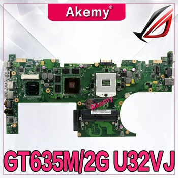 

Akemy U32VJ Laptop motherboard For Asus U32VJ U32VM U32V U32 Test original mainboard HM76 PGA989 GT635M 2GB video card