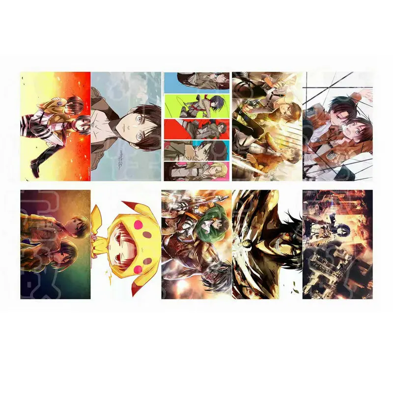 

Attack on Titan Sticker 100pcs Different Style Anime Stickers Bus ID Waterproof Card Stikers Classic Toys