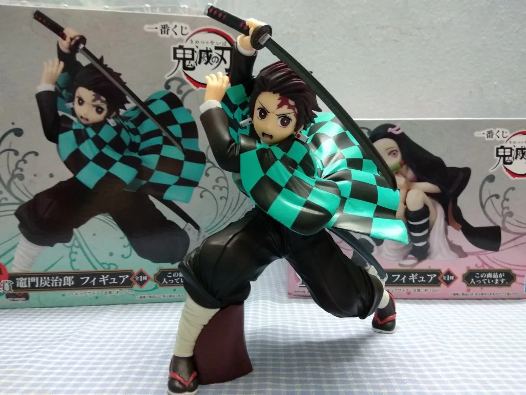16 см японского аниме демон убийца Kimetsu no Yaiba фигурка Kamado Tanjirou Nezuko ПВХ фигурка модель воина Фигурки игрушки подарки