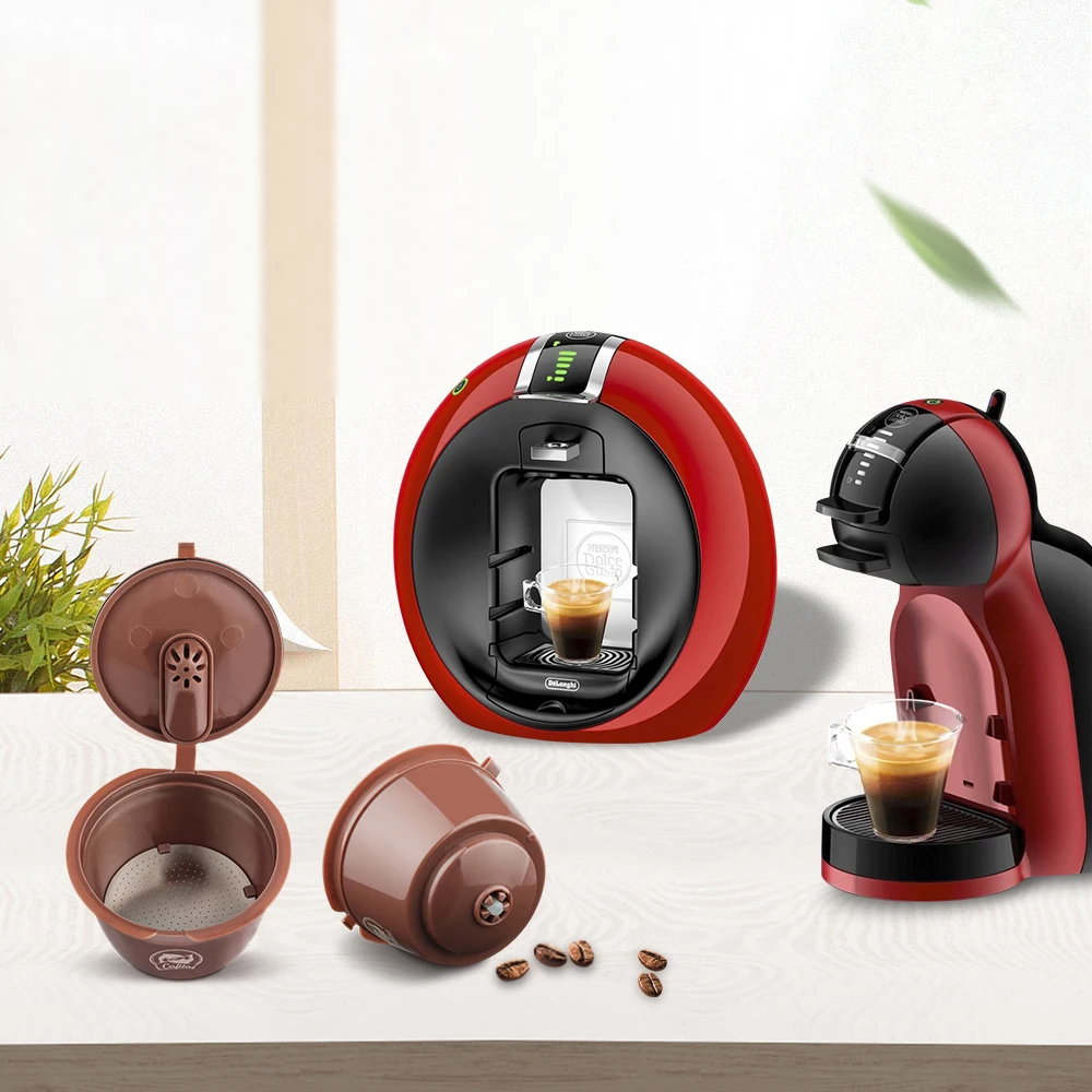 ICafilas для капсул кофе Dolce Gusto многоразового пользования Crema фильтры капучино