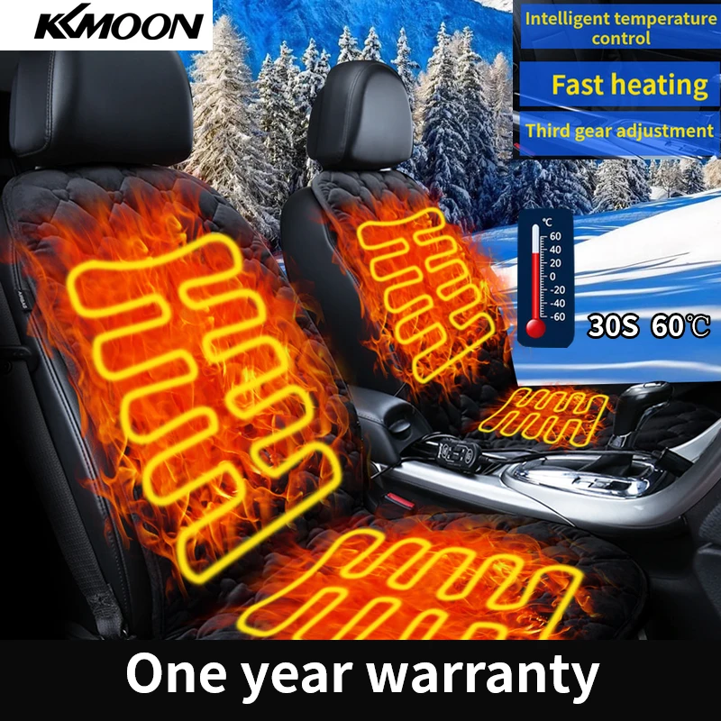 12V 42W Rear Back Heated Heating Seat Cushion Cover Pad Winter Car Auto