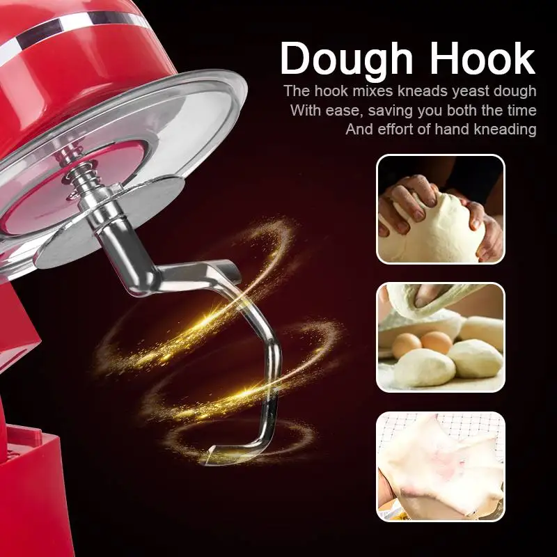 Stainless Steel Electric Blender Kitchen Food Stand Mixer Cream Egg Whisk Cake Bread Mixer Maker Machine
