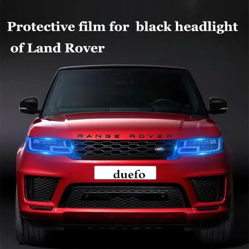 NEW TPU Smoked black sticker car headlights protective film FOR Land Rover Range Sport velar Discovery 4 5 | Автомобили и