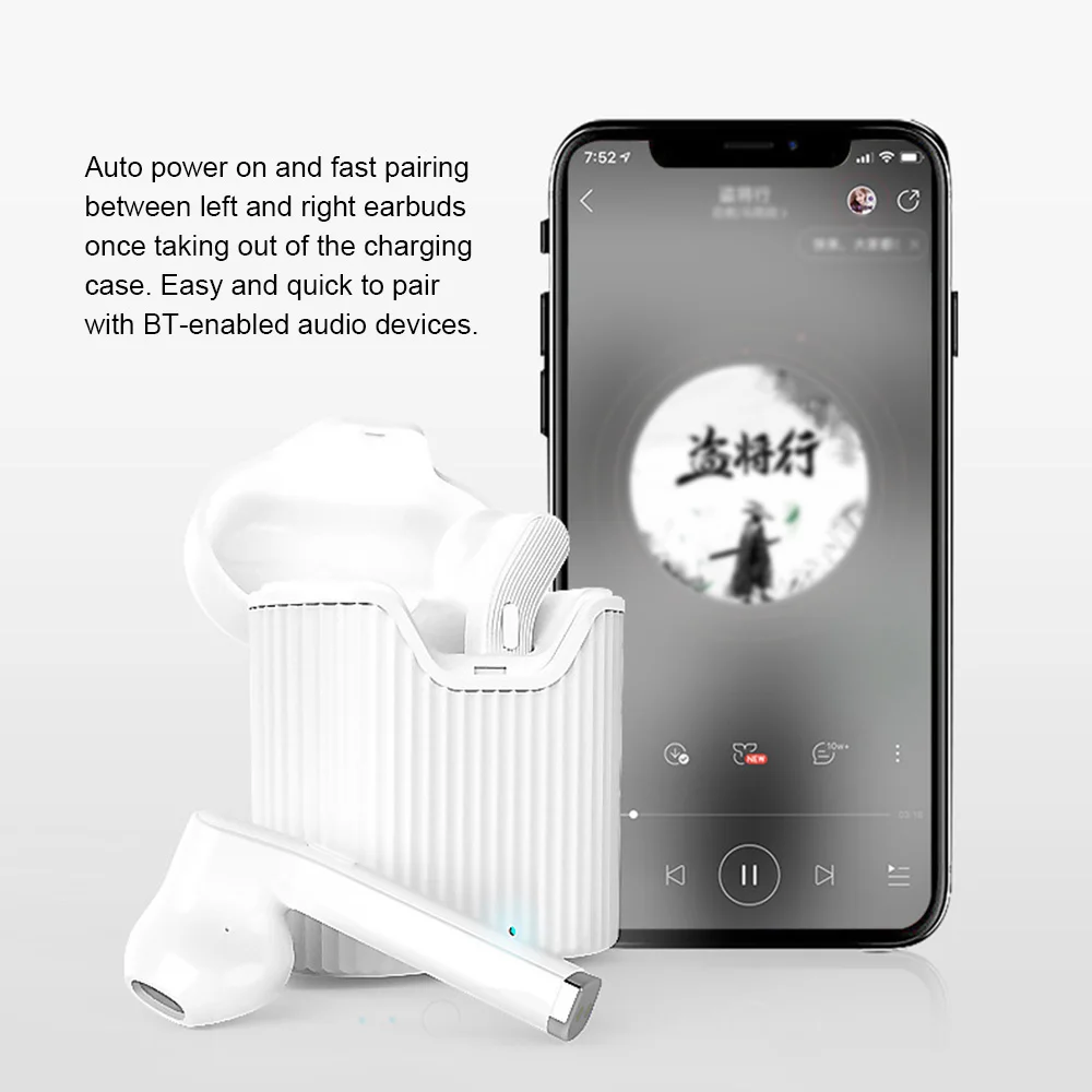 TWS стереонаушники H19T с поддержкой Bluetooth 5 0 и микрофоном|Наушники гарнитуры| |