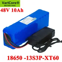 VariCore-Batería de bicicleta eléctrica, paquete de batería de iones de litio, kit de conversión de bicicleta bafang 1000w y cargador XT60 T, 48v, 10ah, 6ah