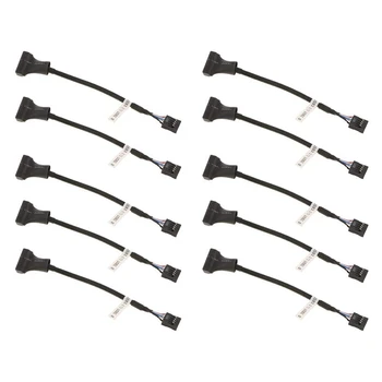 

10PCS 20 Pin Male USB3.0 to 9 Pin Female USB2.0 Header Motherboard Cable Adapter Conversion Wire for PC