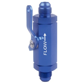 

An6 6An Aluminum Inline Fuel Filter Shut Off Valve Cut Off with Cable Lever Car Accessories
