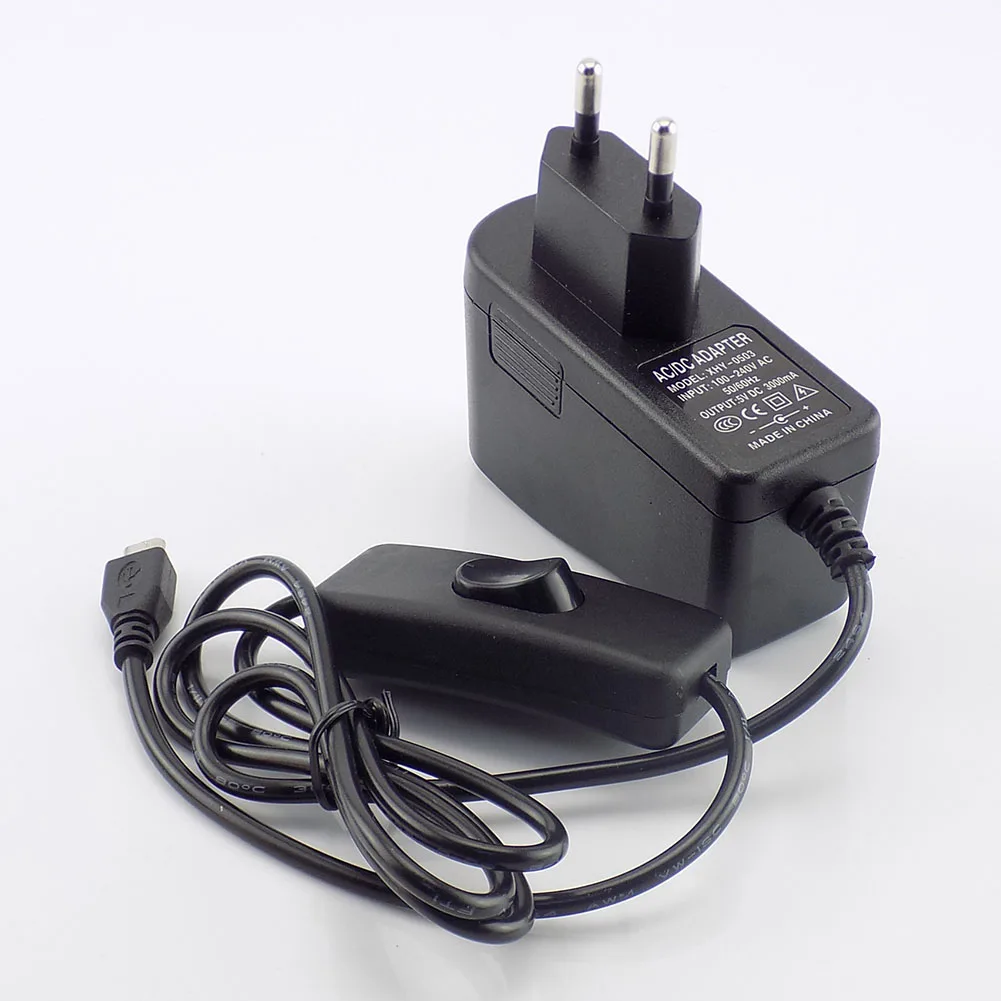 Micro USB AC к DC 5V 3A 3000mA адаптер питания зарядное устройство Трансформатор для Raspberry Pi Zero Tablet PC Switch EU/US Plug H10