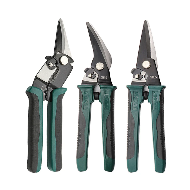 

Yalku Metal Sheet Cutting Scissor Stainless Steel Shears Iron Scissors Multi-purpose Household Tool Industrial Industry Work