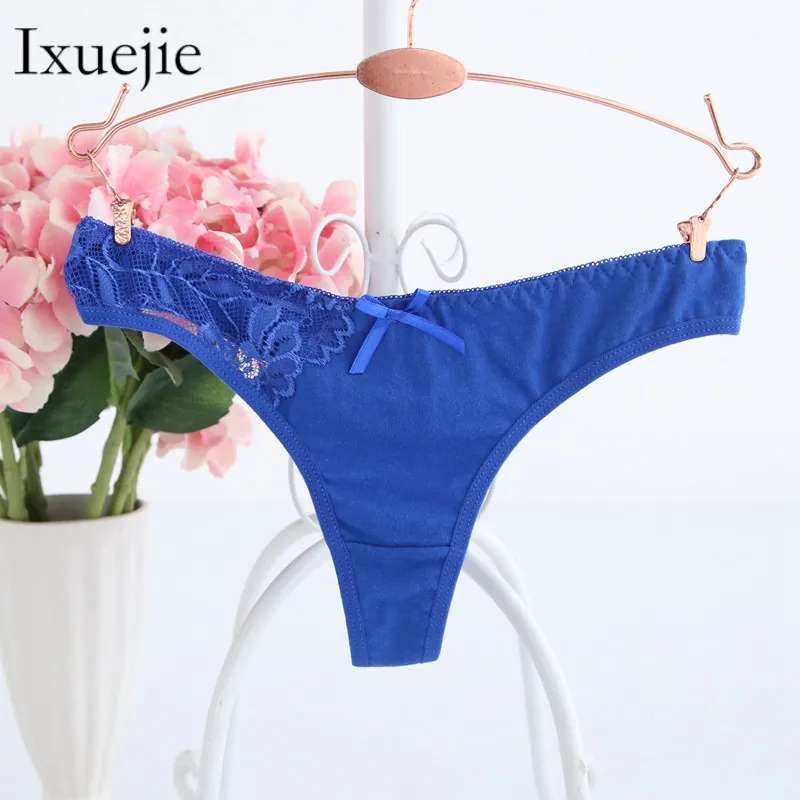Трусики танга женские х/б с низкой посадкой 6 шт./Лот M L XL|lace panties women|thong briefspanties women |