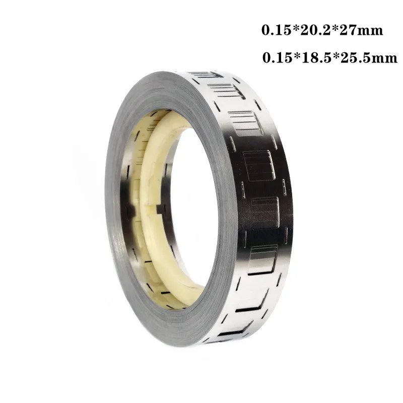

1kg Nickel-plated Steel Strip 0.15x20.2x27mm / 0.15x18.5x25.5mm Lithium Ion-lithium Battery Used For 18650 Battery Spot Welder
