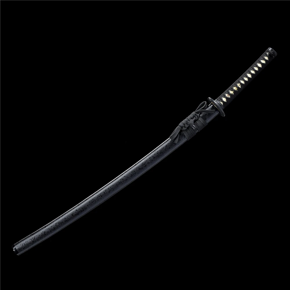 Practice Not Sharp Stainless Katana Sword Samurai Zinc Alloy Steel Full Tang Blade Iron Tsuba Wood Saya
