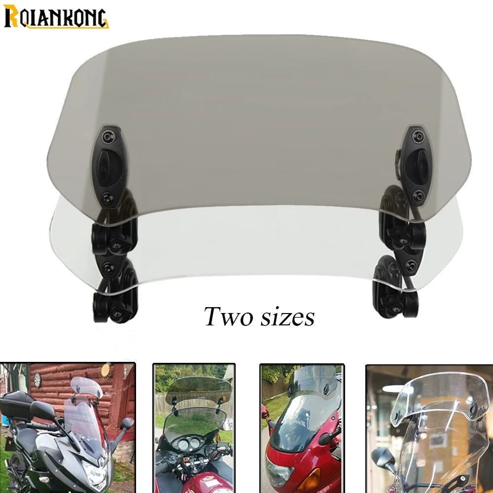 

Universal Motorcycle Windshield Airflow Adjustable Windscreen Wind Deflector for BMW C600 C650 SPORT C650GT 2010-2017 Can-am