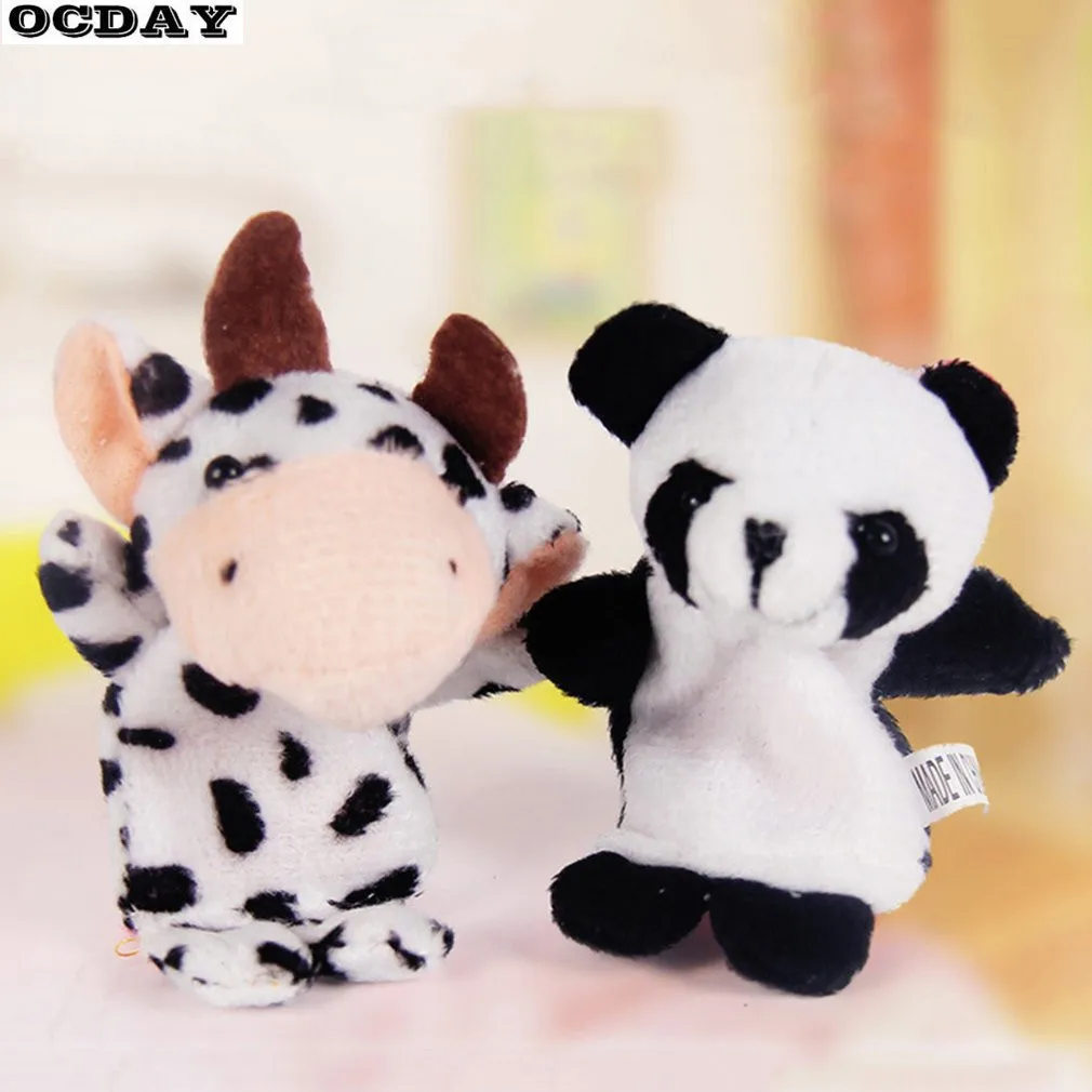 Cute Animal Finger Puppets Hand Puppet Baby Plush Toy Storytelling Props Doll Animal Plush Finger Puppet 4