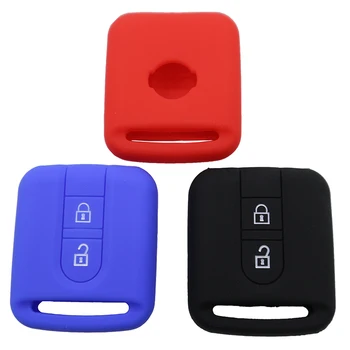 

Smart silicone car key cover cap key FOB case for Nissan Qashqai Micra Navara Almera 2 Button shell Accessories
