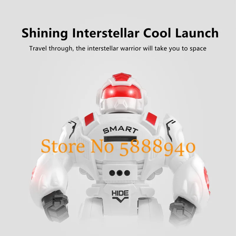 Gesture Sensing Smart Battle Remote Control Robot Launch Flying Saucer Action Demo Sing Dance Cool Lighting Electric RC Kids Toy 4