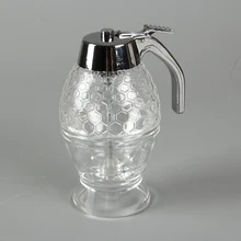 Бутыль Мёд Jar Контейнер капельного чайник горшок для хранения стенд держатель сок сироп чашки маслораспределительное устройство кухонные принадлежности