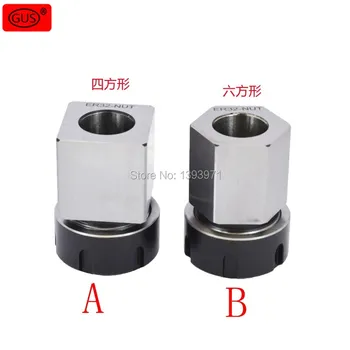 

GUS 1PCS ER40 ER32 ER25 Square Collet Chuck Holder Mayitr Block For Lathe Engraving Machine