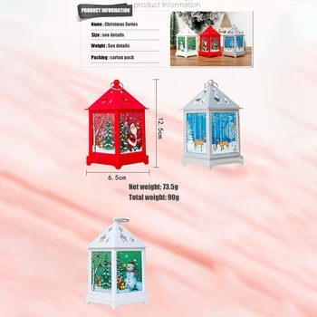 

Santa Christmas Hollow Candlestick Hanging Light Pendant Table Lamp Star Decoration Party Candle With LED Tea Light Candles