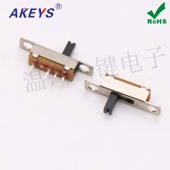 

10pcs SS-13D08 (1P3T) toggle switch 4 feet 3 files with fixed hole toy connector power switch environmental protection