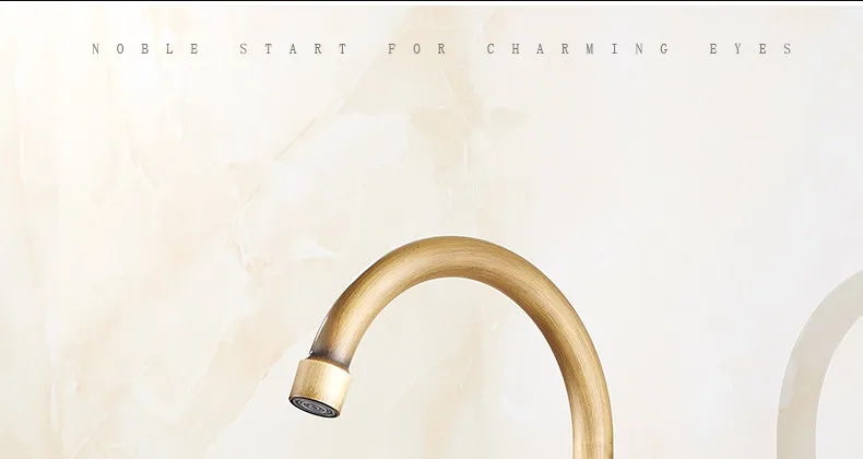 Brushed Finish Classic Kitchen Sink Faucet Gooseneck Single Lever Tap