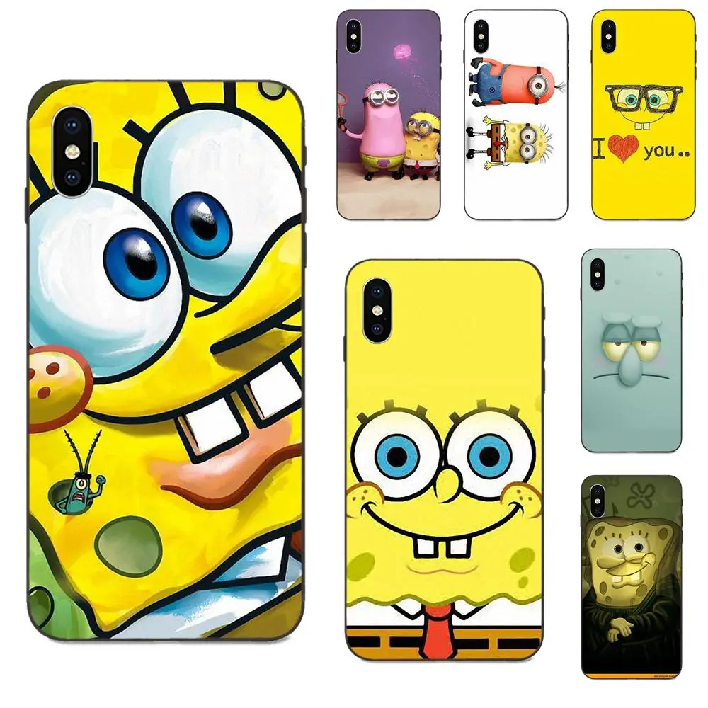 

For Huawei nova 2 2S 3i 4 4e 5i Y3 Y5 II Y6 Y7 Y9 Lite Plus Prime Pro 2017 2018 2019 Soft Cases Covers Minions Sponge Bob