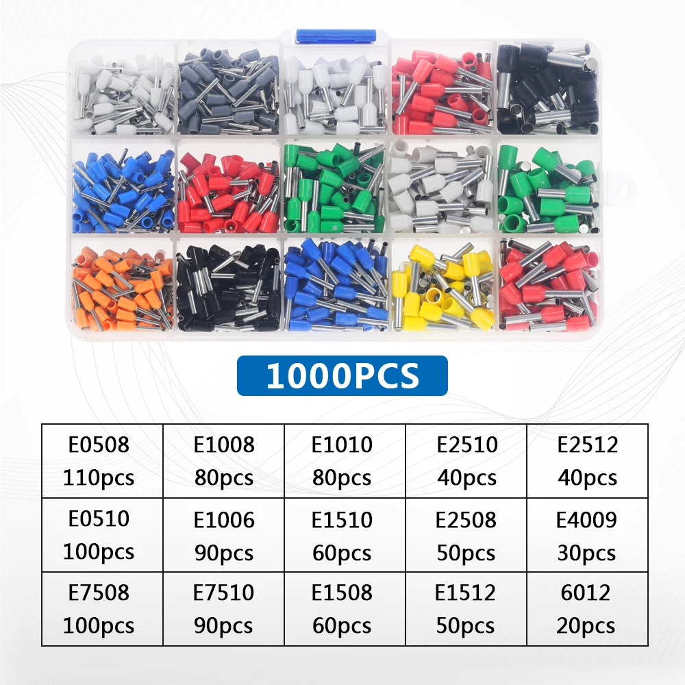 HSC8 6-6A Tool Terminal Combination Free Matching Suit Box MIN TYPE SELF ADJUSTABLE CRIMPING PLIER 0.25-6mm Terminals Crimping 5