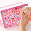 10pcs/lot Children's Cartoon Rings Candy Flower Animal Bow Shape Ring Set Mix Finger Jewelry Rings Kid Girls Toys 1