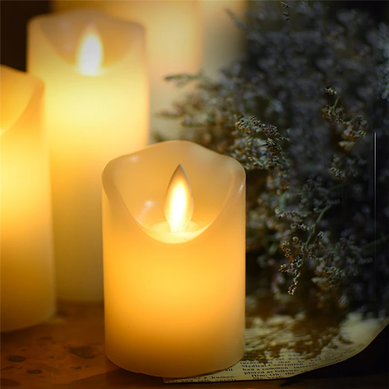 

Flameless LED Candle Paraffin Wax Battery Operated Wax Candle for Party Christmas Decorative Home Wedding Decoration